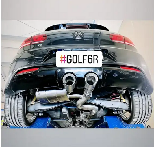 L-Performance - VW Golf 6R Terrorline 3,5’’ Klappenauspuffanlage mit CH-Zulassung - Abgasanlagen / Downpipes