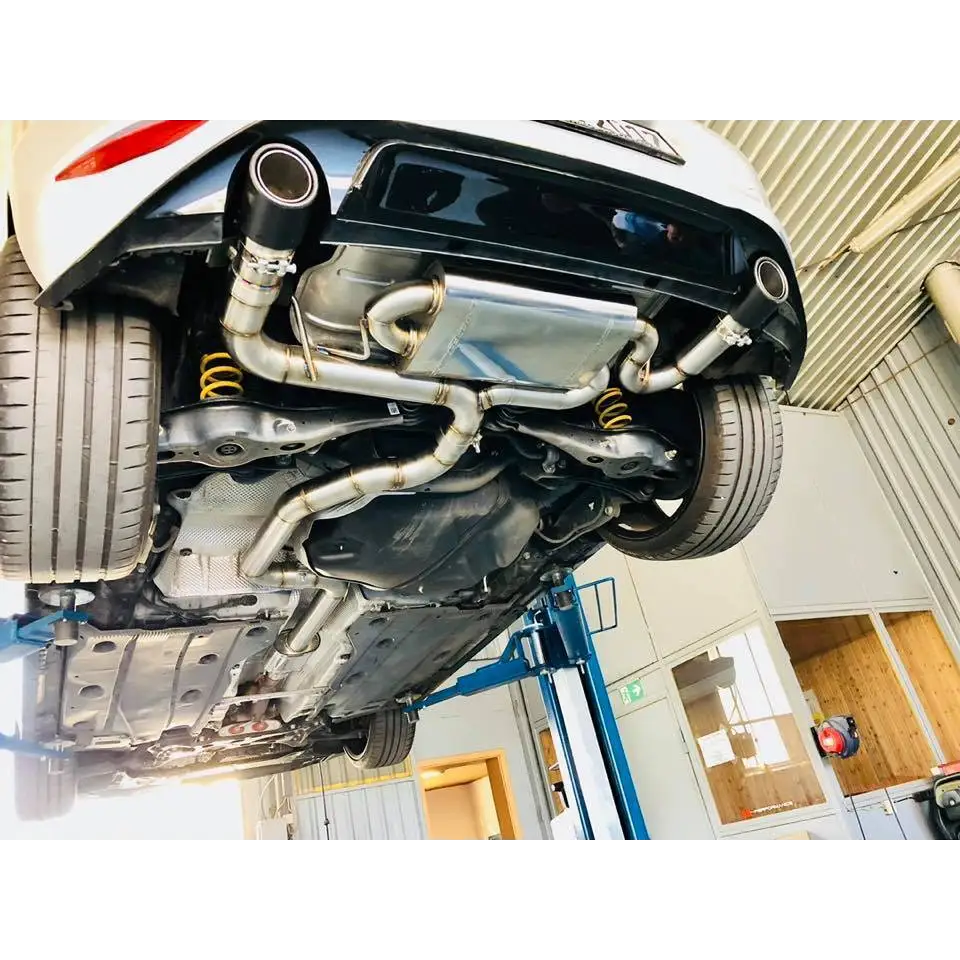 L-Performance - VW Golf 7 GTI - 3Zoll Klappenauspuff mit CH Zulassung - ohne Blenden / Adapter auf Serie