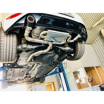 L-Performance - VW Golf 7 GTI - 3Zoll Klappenauspuff mit CH Zulassung - ohne Blenden / Adapter auf Serie
