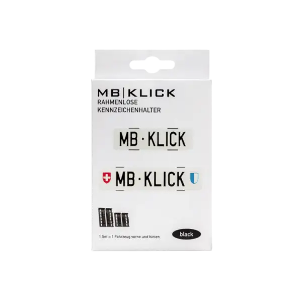 MB Klicks - Kennzeichenhalter Rahmenlos (Schweiz) - Zubehör / Merchandise