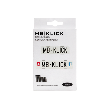 MB Klicks - Kennzeichenhalter Rahmenlos (Schweiz)
