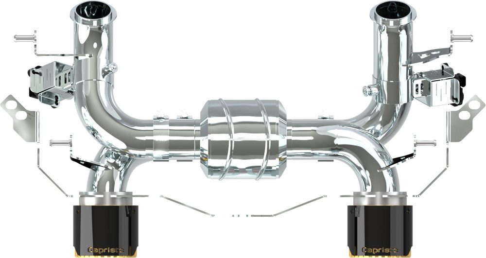 Capristo Sportauspuff Maserati MC20 mit CH-Gutachten