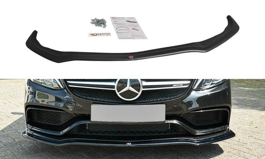 Maxton Design Frontlippe für Mercedes C-Klasse S205 C63 AMG Kombi Carbon Look
