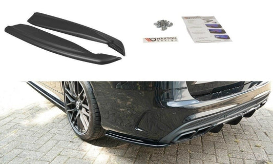 Maxton Design Diffusor-Erweiterungen für Mercedes C-Klasse S205 C63 AMG Kombi Carbon Look