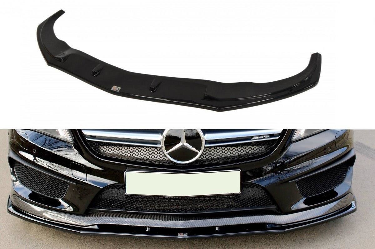 Maxton Design Frontlippe für Mercedes CLA-Klasse C117 CLA45 AMG Vorfacelift schwarz strukturiert