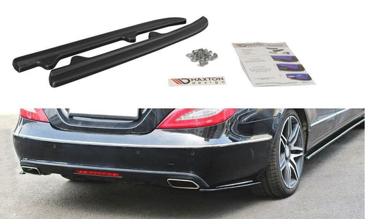 Maxton Design Diffusor-Erweiterungen für Mercedes CLS-Klasse C218 schwarz strukturiert