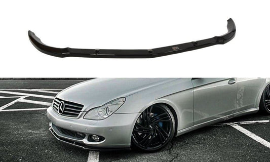 Maxton Design Frontlippe für Mercedes CLS-Klasse C219 Vorfacelift Carbon Look