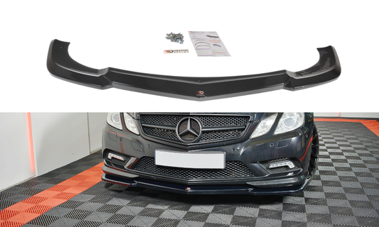 Maxton Design Frontlippe für Mercedes E-Klasse W207 AMG-Paket Coupe Carbon Look