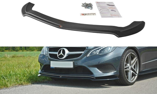 Maxton Design Frontlippe für Mercedes E-Klasse W212 Coupe schwarz hochglanz