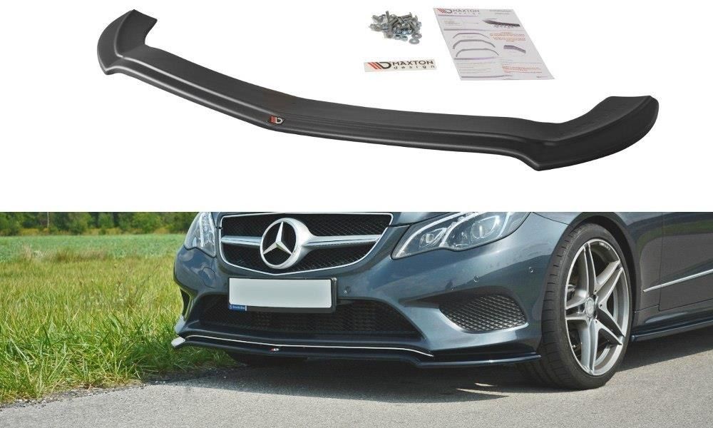 Maxton Design Frontlippe für Mercedes E-Klasse W212 Coupe Carbon Look