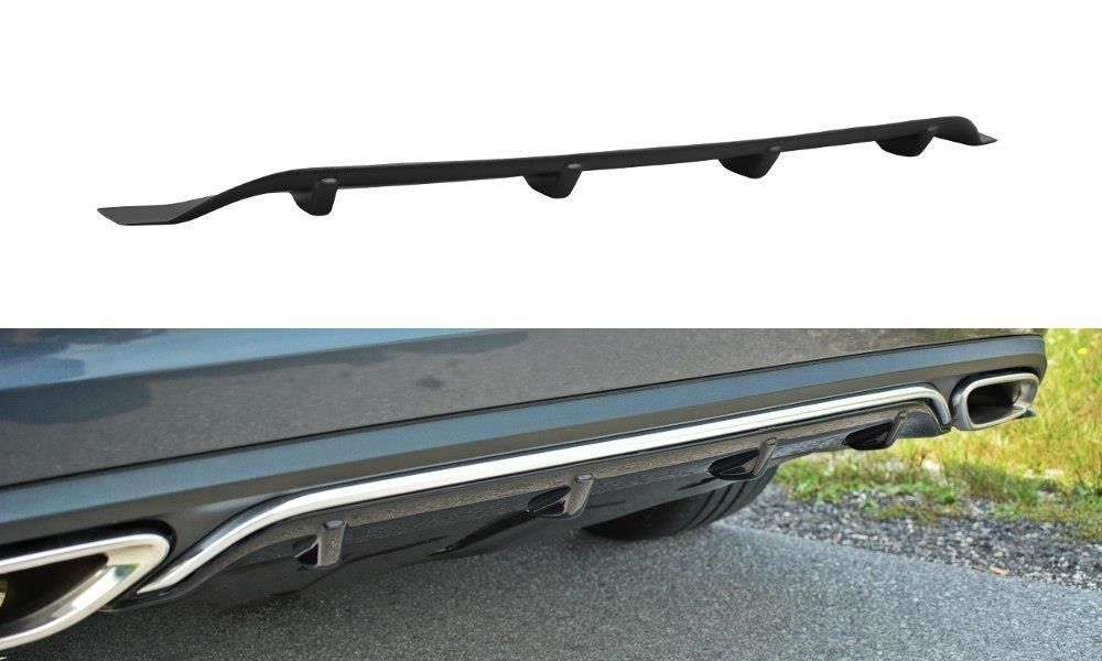 Maxton Design Diffusor für Mercedes E-Klasse W212 Coupe schwarz strukturiert