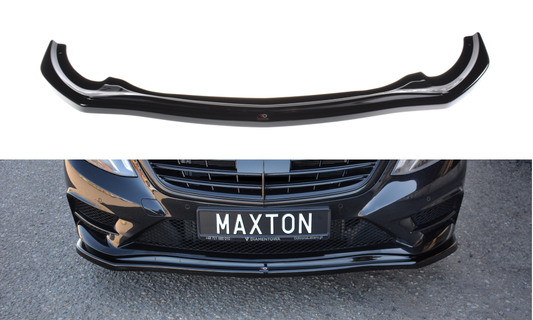 Maxton Design Frontlippe für Mercedes S-Klasse W222 AMG-Paket Carbon Look