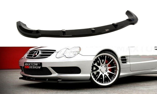 Maxton Design Frontlippe für Mercedes SL-Klasse R230 SL55 AMG schwarz hochglanz