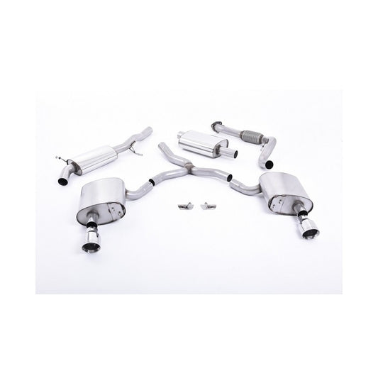 Milltek - Auspuffanlage ab Kat Polished Audi A4 B9 15-
