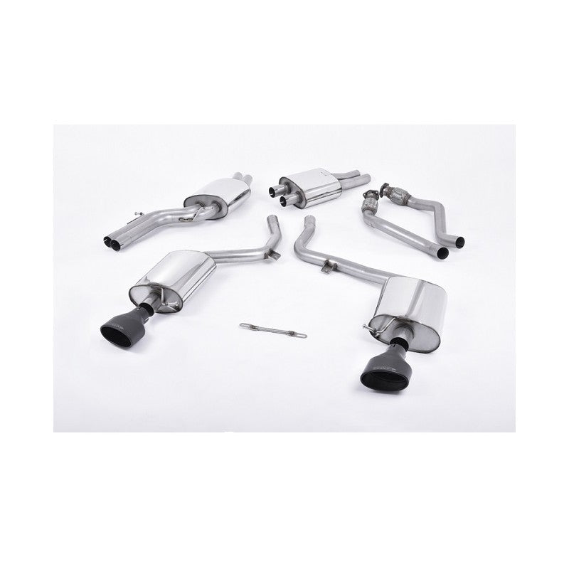 MILLTEK - DUPLEX SPORTAUSPUFF ANLAGE AB KAT AUDI S5 B8 COUPE