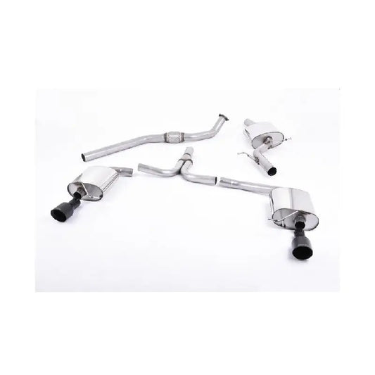 Milltek - Ø76mm Auspuffanlage Cerakote Black Audi A5 B8 - Abgasanlagen / Downpipes