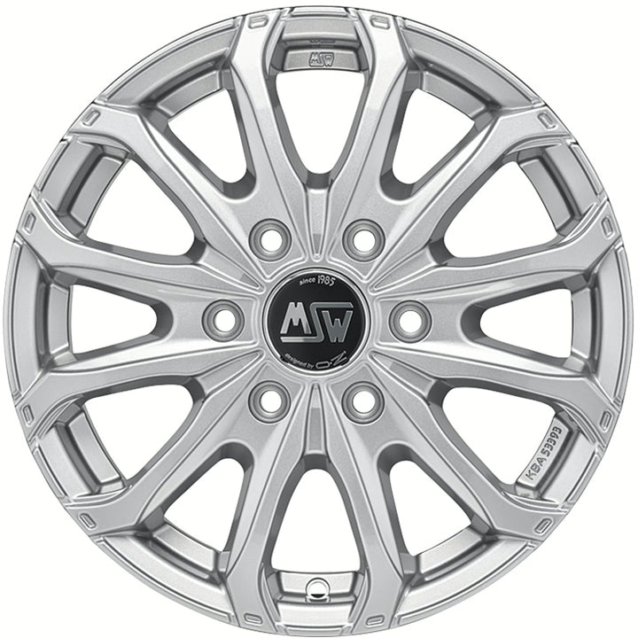 MSW | MSW 48 VAN 6 HOLES | 6.5x16 | 6x120 | ET50 | FULL SILVER | W19341003T09