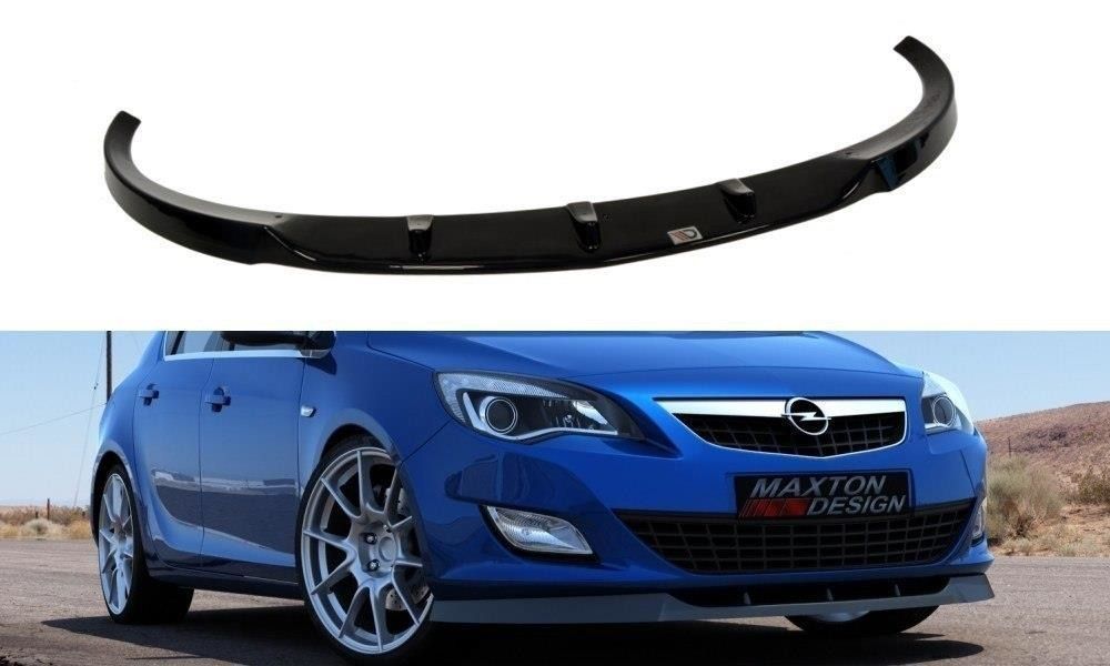 Maxton Design Frontlippe für Opel Astra J|MK4 Facelift schwarz hochglanz