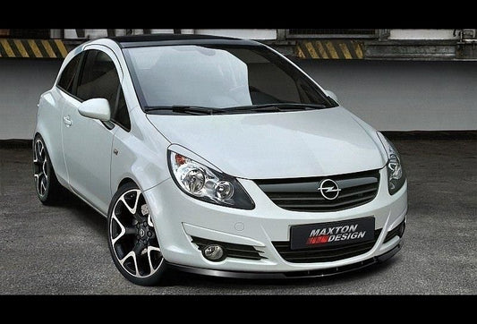 Maxton Design Frontlippe für Opel Corsa D|MK4 Vorfacelift Carbon Look