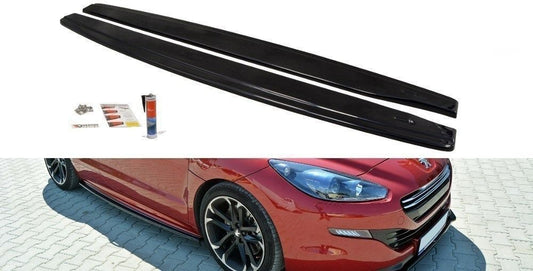 Maxton Design Seitenschweller für Peugeot RCZ schwarz hochglanz