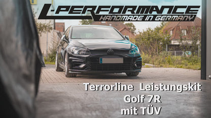 L-Performance - Golf 7R / 300PS - 310PS / Vorfacelift / inkl. Facelift  - Terrorline Klappenauspuff 3,5'' - 2x3Zoll mit CH-Zulassung