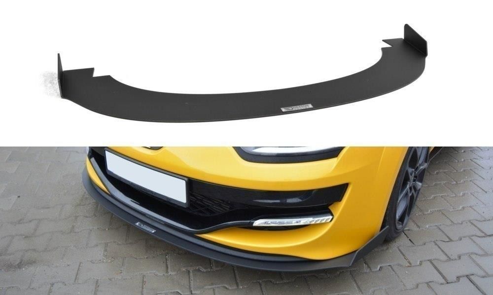Maxton Design Racing-Frontlippe für Renault Megane MK3 RS schwarz unbearbeitet