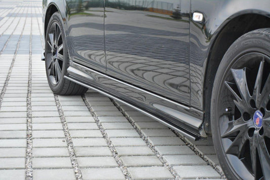 Maxton Design Seitenschweller für Saab Aero MK2 Facelift Carbon Look