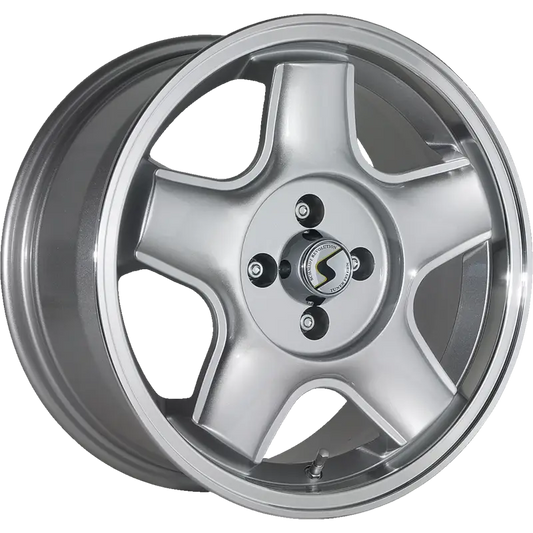 SCHMIDT | Design: Retro-ML 7.5x16 | Gr?sse: 7.5x16 | ET: 15-35 | Lochkreis: 4x98,100,108 | Farbe: high gloss silver lip