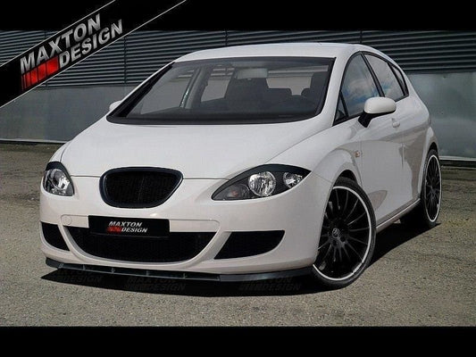 Maxton Design Frontlippe für Seat Leon MK2 Vorfacelift schwarz hochglanz