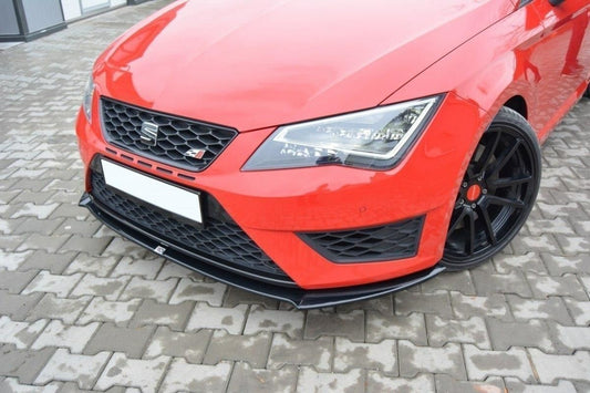 Maxton Design Frontlippe für Seat Leon MK3 Cupra|FR schwarz strukturiert