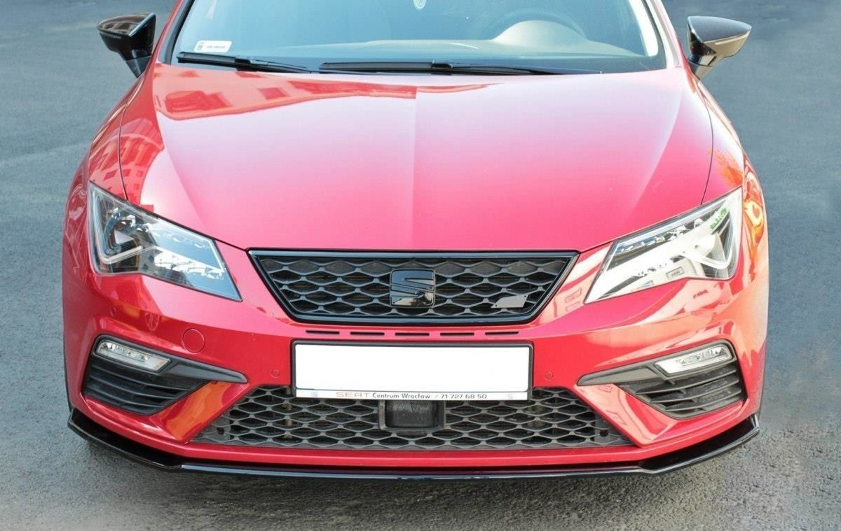 Maxton Design Frontlippe für Seat Leon MK3 Cupra|FR Facelift schwarz strukturiert