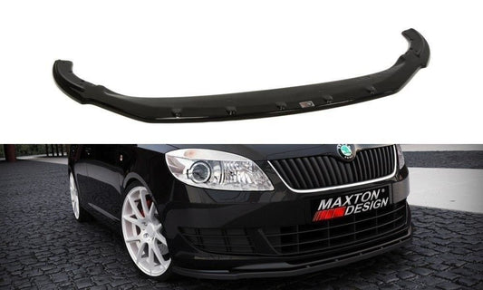 Maxton Design Frontlippe für Skoda Fabia MK2 Facelift Carbon Look