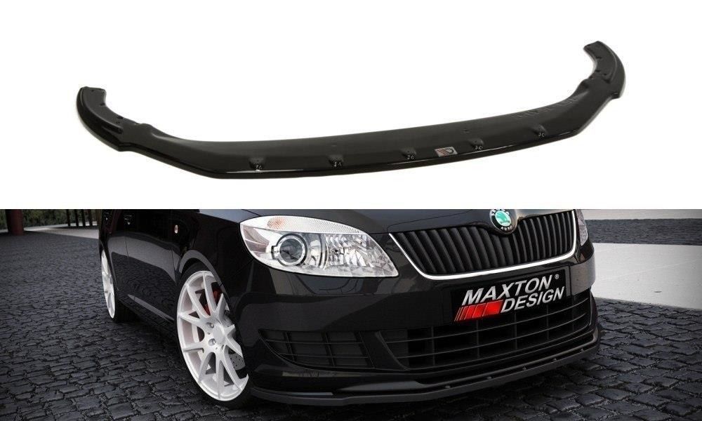 Maxton Design Frontlippe für Skoda Fabia MK2 Facelift schwarz hochglanz