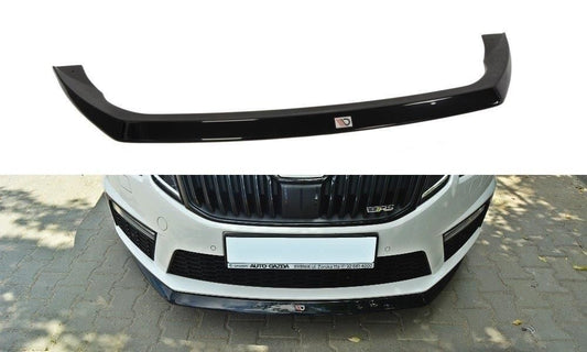 Maxton Design Frontlippe für Skoda Octavia MK3 RS Kombi Carbon Look