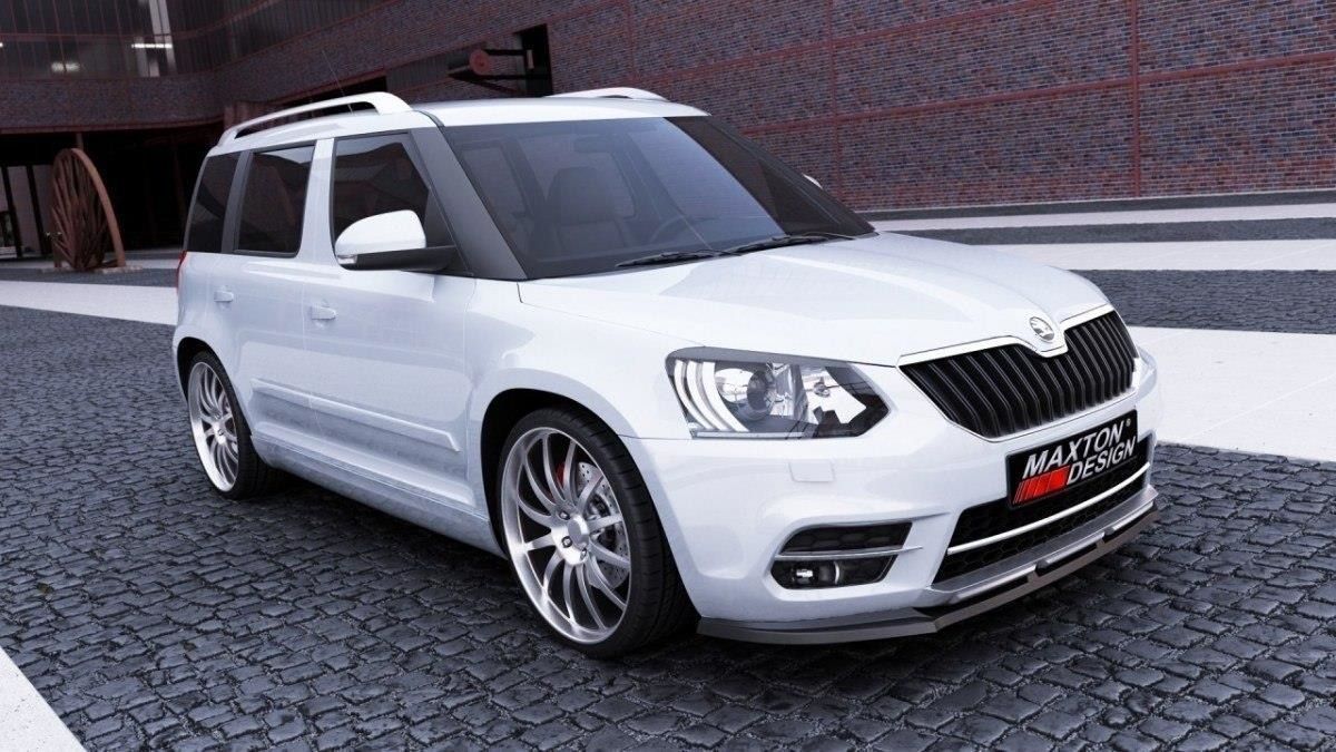 Maxton Design Frontlippe für Skoda Yeti Facelift Carbon Look