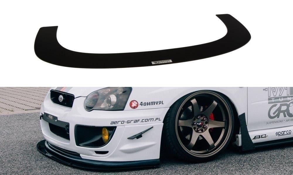 Maxton Design Racing-Frontlippe für Subaru Impreza MK2|GD WRX|STI schwarz unbearbeitet