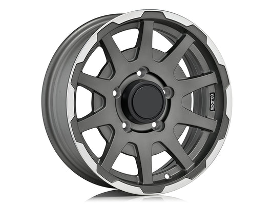 SPARCO | SPARCO DAKAR | 5.5x16 | 5x139.7 | ET5 | MATT DARK GREY LIP POLISHED | W29080001TM7
