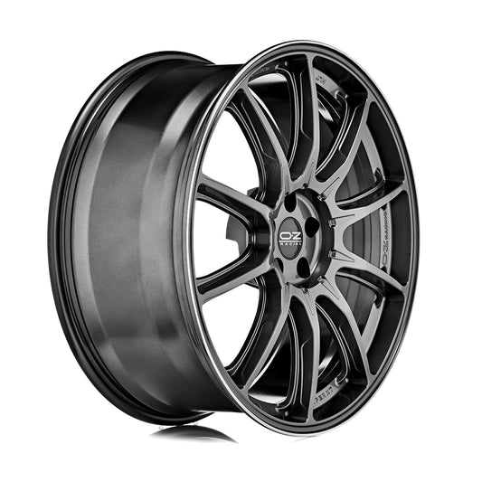 OZ | HYPER XT HLT | 9.5x22 | 5x108 | ET36 | STAR GRAPHITE DIAMOND LIP | W01A52002D6