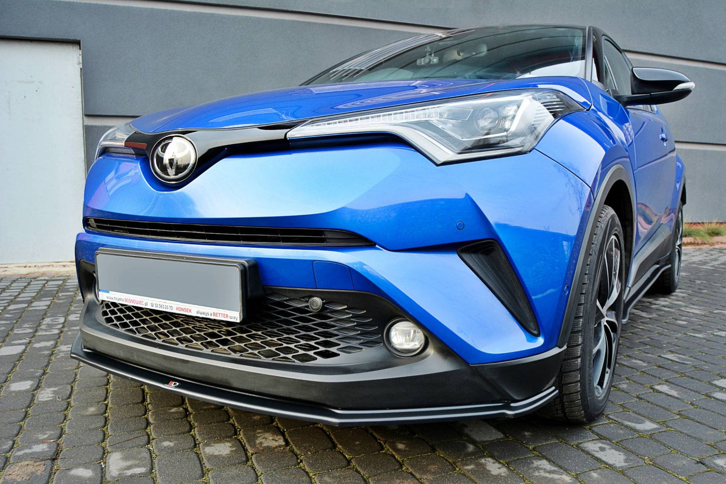 Maxton Design Frontlippe für Toyota C-HR schwarz hochglanz