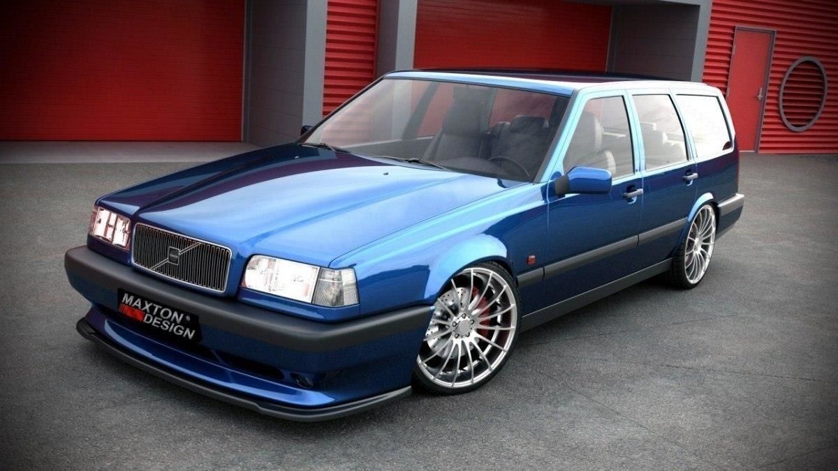 Maxton Design Frontlippe für Volvo 850 Carbon Look