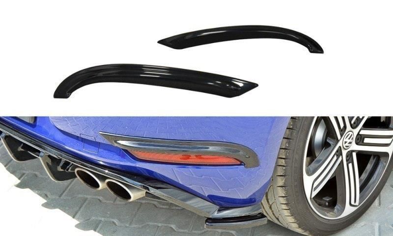 Maxton Design Abdeckung Nebelleuchte für Volkswagen Golf MK7|Golf 7 R Facelift Carbon Look