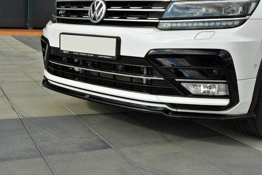 Maxton Design Frontlippe für Volkswagen Tiguan MK2 R-Line schwarz strukturiert