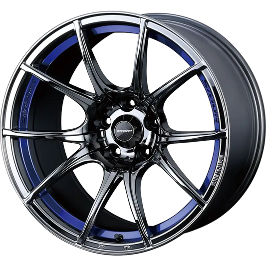 WEDS SPORT | Design: SA-10R | Gr?sse: 7.5x18 | ET: 45 | Lochkreis: 5x100 | Farbe: blue light chrome