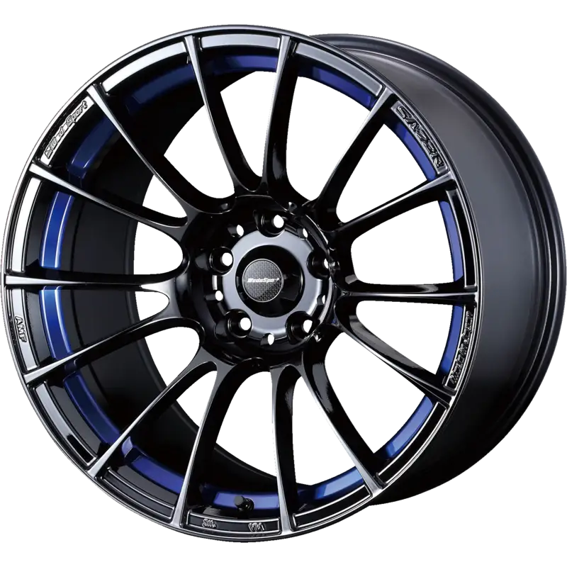 WEDS SPORT | Design: SA-72R | Gr?sse: 7.5x18 | ET: 35 | Lochkreis: 5x114.3 | Farbe: blue light chrome II