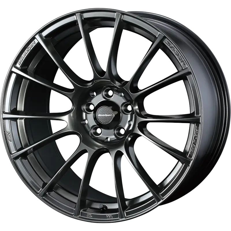 WEDS SPORT | Design: SA-72R | Gr?sse: 9.5x18 | ET: 12 | Lochkreis: 5x114.3 | Farbe: hyper black clear