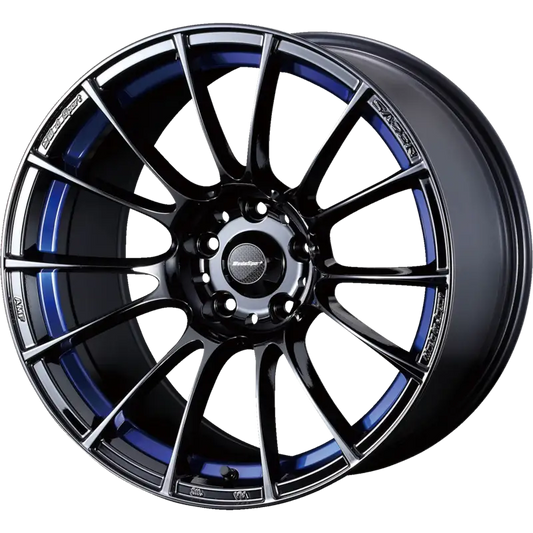 WEDS SPORT | Design: SA-72R | Gr?sse: 9.5x18 | ET: 45 | Lochkreis: 5x100 | Farbe: blue light chrome II