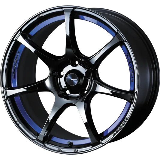 WEDS SPORT | Design: SA-75R | Gr?sse: 7.5x18 | ET: 35 | Lochkreis: 5x114.3 | Farbe: blue light chrome II