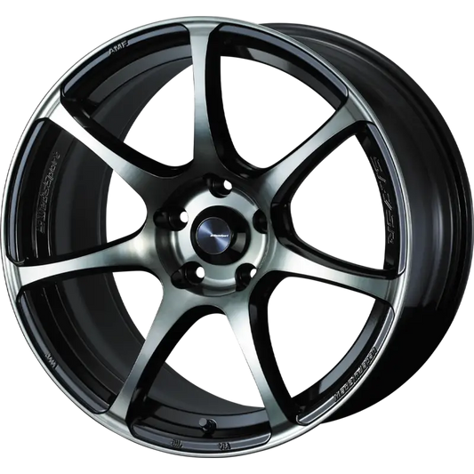 WEDS SPORT | Design: SA-75R | Gr?sse: 8.5x18 | ET: 35 | Lochkreis: 5x114.3 | Farbe: worth black clear
