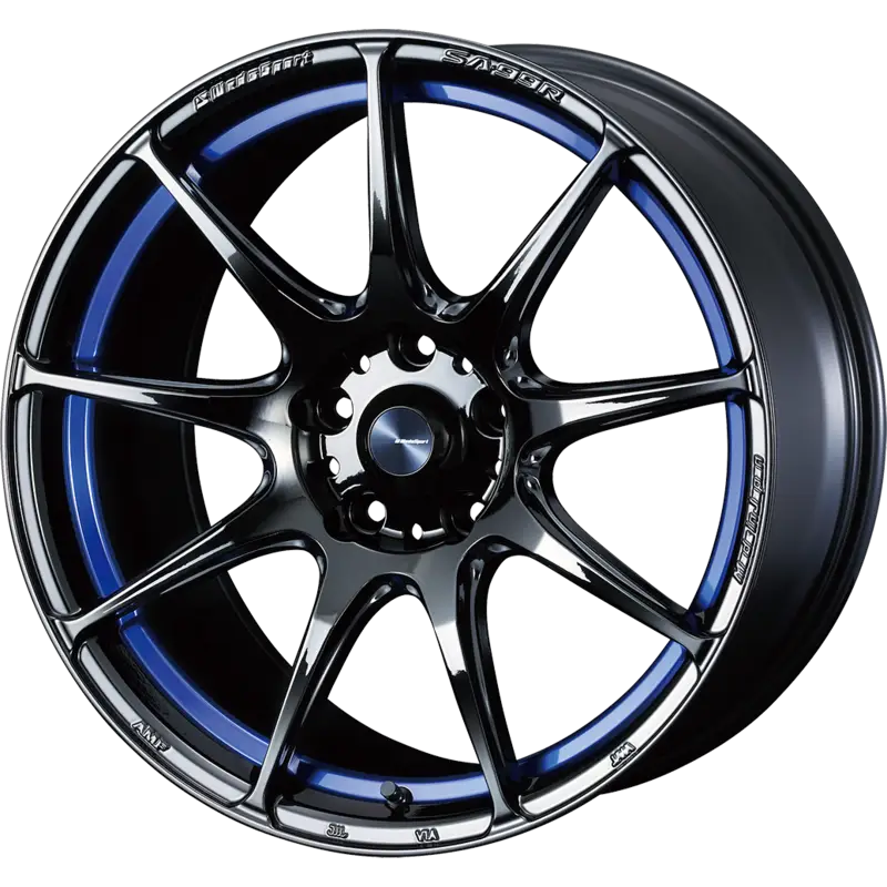 WEDS SPORT | Design: SA-99R | Grösse: 7.5x17 | ET: 48 | Lochkreis: 5x100 | Farbe: blue light chrome II