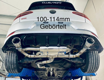 L-Performance - VW Golf 7 GTI - Terrorline Klappenauspuff 3,5-2x3Zoll mit CH Zulassung